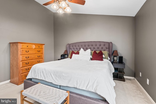 233 Windsor Ct, Quakertown, PA 18951 - bedroom with light colored carpet, baseboards, and a ceiling fan