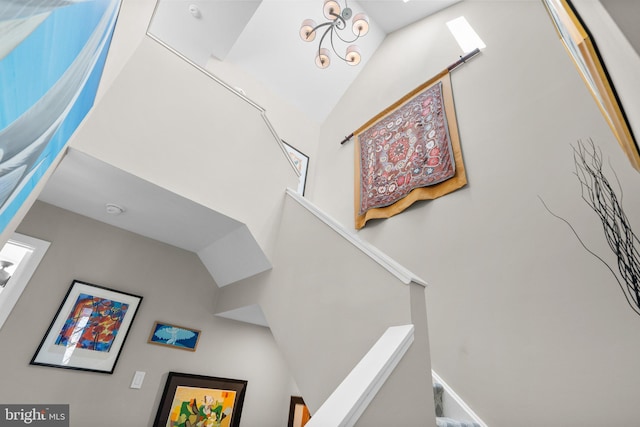 2186 Chesapeake Harbour Dr E, Annapolis, MD 21403 - staircase with a towering ceiling