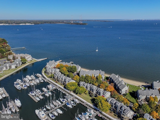 2186 Chesapeake Harbour Dr E, Annapolis, MD 21403 - drone / aerial view of a large body of water and a marina