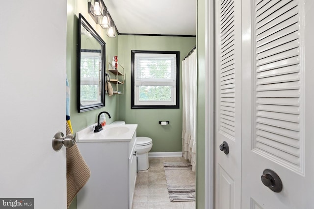 35 Holly Corner Rd, Fredericksburg, VA 22406 - bathroom featuring a closet, vanity, toilet, and tile patterned flooring
