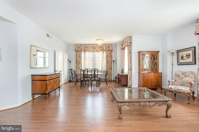 3801 Canterbury Rd Unit 817, Baltimore, MD 21218 - living room with wood finished floors
