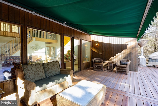 105 Fern Creek Ln, Martinsburg, WV 25404 - wooden deck featuring an outdoor hangout area and area for grilling