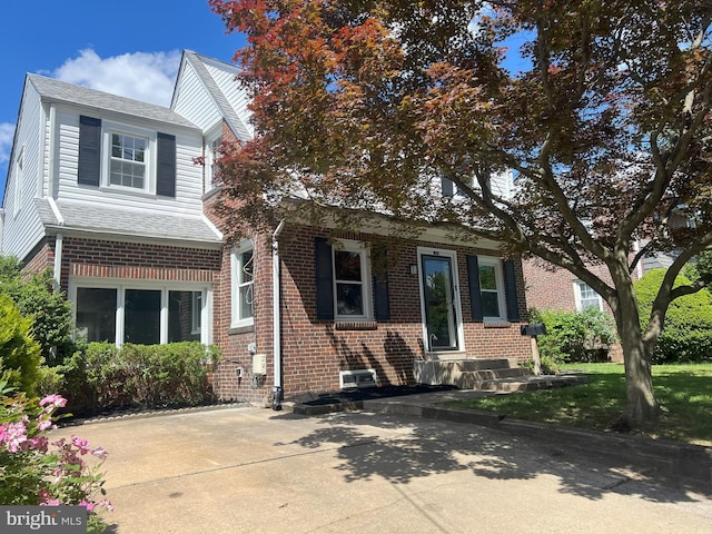 1537 W High St, Haddon Heights, NJ 08035 - view of front of property featuring brick siding and a shingled roof