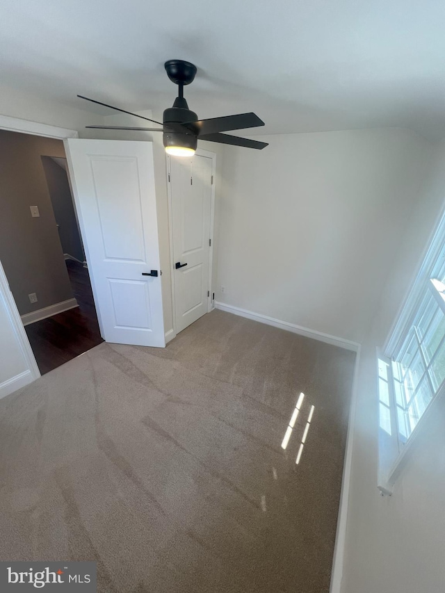 1537 W High St, Haddon Heights, NJ 08035 - unfurnished bedroom with carpet, baseboards, and a ceiling fan