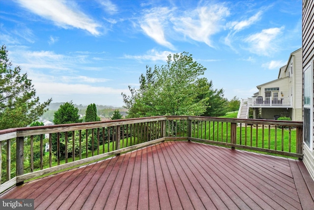 259 Prospect Cir Unit 8, Shrewsbury, PA 17361 - wooden deck featuring stairway