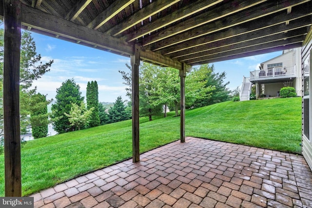 259 Prospect Cir Unit 8, Shrewsbury, PA 17361 - view of patio / terrace with stairway