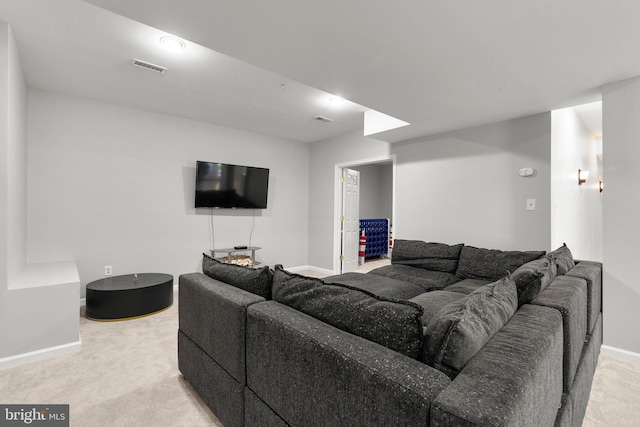12801 Willow Marsh Ln, Bowie, MD 20720 - living room with light carpet and baseboards