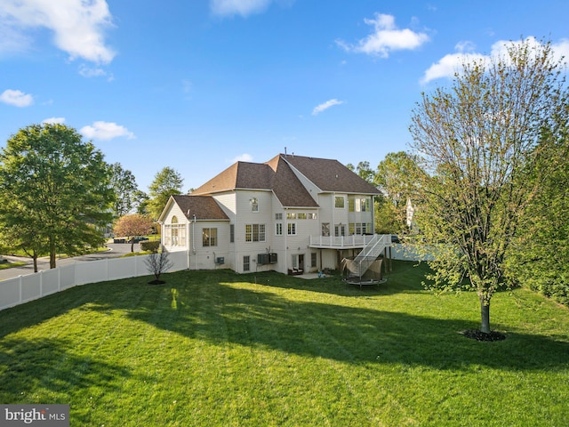 12801 Willow Marsh Ln, Bowie, MD 20720 - rear view of house with a deck and roof with shingles
