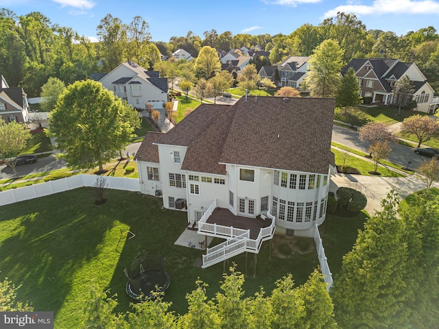 12801 Willow Marsh Ln, Bowie, MD 20720 - aerial perspective of suburban area