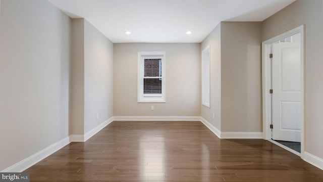 7804 Ardleigh St, Philadelphia, PA 19118 - unfurnished room featuring wood finished floors, recessed lighting, and baseboards