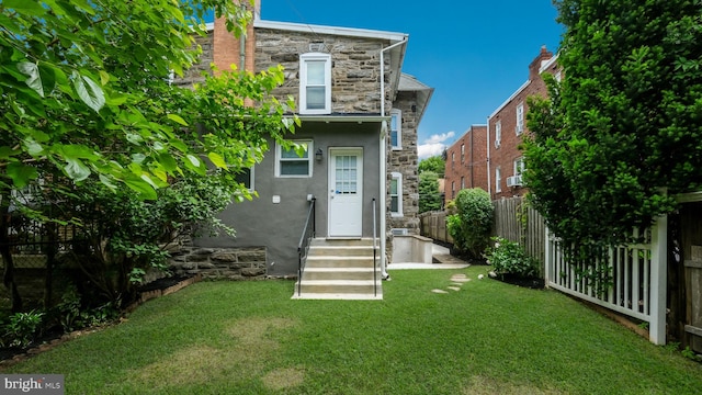 7804 Ardleigh St, Philadelphia, PA 19118 - view of front of home with stone siding, stucco siding, and entry steps