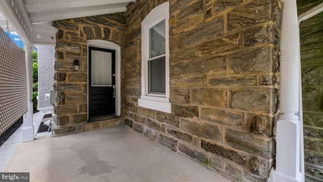 7804 Ardleigh St, Philadelphia, PA 19118 - view of exterior entry featuring stone siding