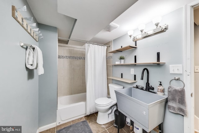 3404 Shepherd St, Mount Rainier, MD 20712 - bathroom featuring shower / tub combo with curtain, toilet, and a sink