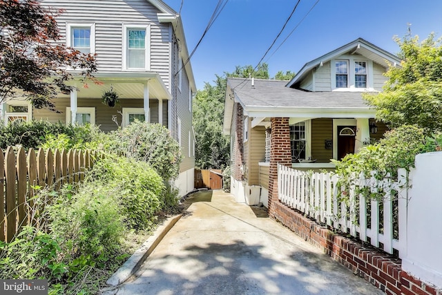 3404 Shepherd St, Mount Rainier, MD 20712 - view of front of property featuring covered porch and a shingled roof