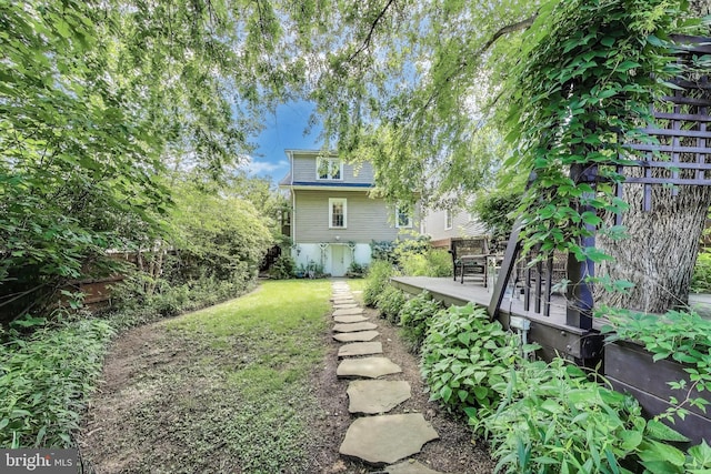 3404 Shepherd St, Mount Rainier, MD 20712 - view of yard with a deck