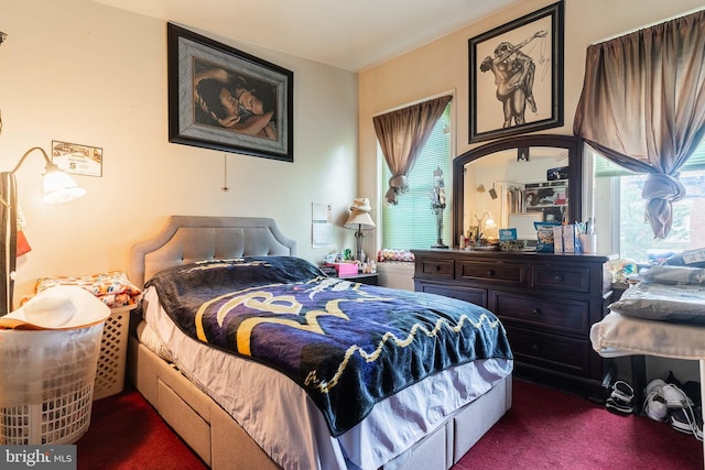 2715 E Madison St, Baltimore, MD 21205 - bedroom with dark colored carpet