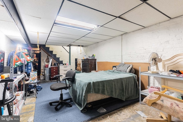 2715 E Madison St, Baltimore, MD 21205 - bedroom with a paneled ceiling