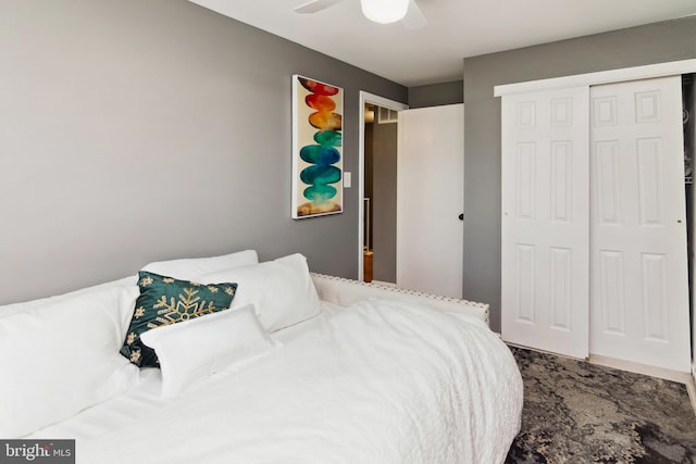 10 Bantry Ct, Baltimore, MD 21237 - carpeted bedroom with a closet and ceiling fan