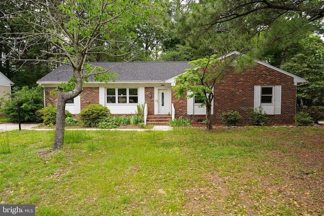 1206 Orchard Cir, Salisbury, MD 21801 - ranch-style house featuring brick siding and a front yard