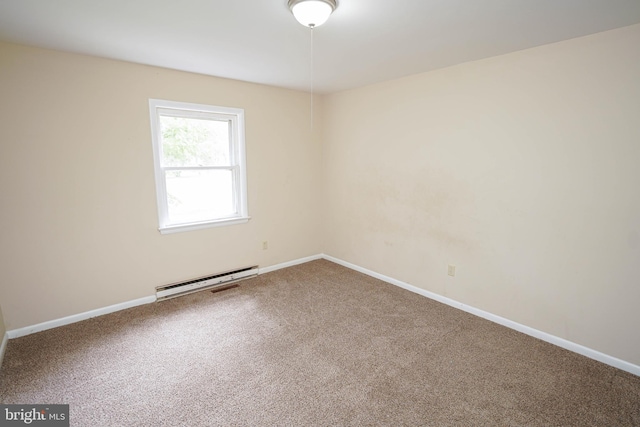 1206 Orchard Cir, Salisbury, MD 21801 - carpeted empty room with a baseboard radiator and baseboards