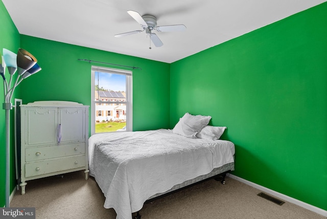 53 Pebble Beach Ln, Pottstown, PA 19464 - carpeted bedroom with a ceiling fan and baseboards