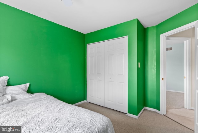 53 Pebble Beach Ln, Pottstown, PA 19464 - bedroom with carpet, a closet, and baseboards