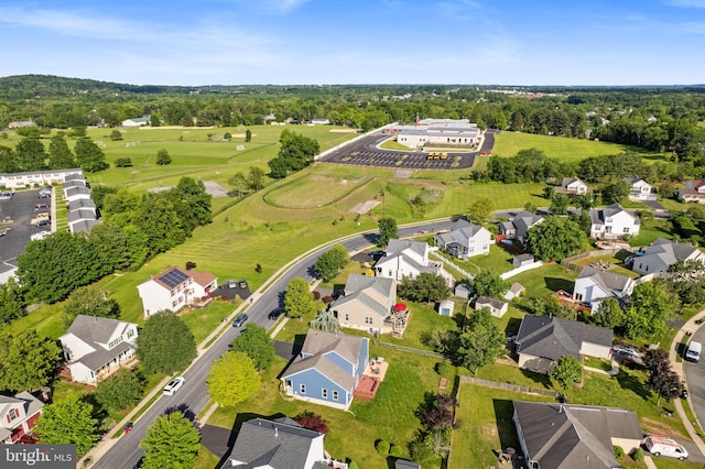 53 Pebble Beach Ln, Pottstown, PA 19464 - aerial perspective of suburban area with a tree filled landscape