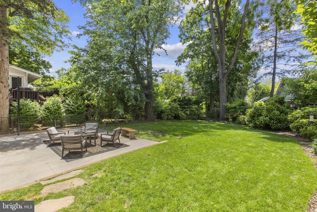 6200 Broad Branch Rd NW, Washington, DC 20015 - view of yard featuring a patio