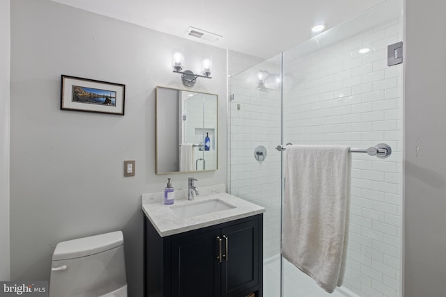 6200 Broad Branch Rd NW, Washington, DC 20015 - bathroom with vanity, toilet, and tiled shower