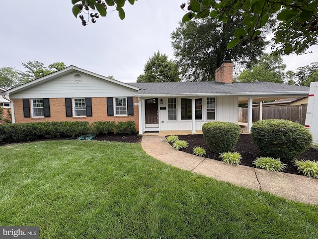 3427 Ramsgate Ter, Alexandria, VA 22309 - ranch-style home with brick siding and a chimney