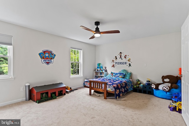 1827 Wexford Rd, Palmyra, PA 17078 - carpeted bedroom with baseboards and ceiling fan