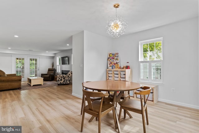 1827 Wexford Rd, Palmyra, PA 17078 - dining area featuring healthy amount of natural light, light wood-style flooring, recessed lighting, and baseboards