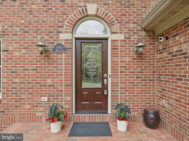 6805 Spout Ln, Fairfax Station, VA 22039 - entrance to property with brick siding
