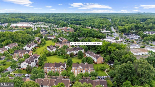 3765 Glebe Meadow Way, Edgewater, MD 21037 - aerial perspective of suburban area featuring a heavily wooded area