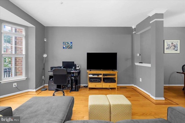 3765 Glebe Meadow Way, Edgewater, MD 21037 - home office featuring wood finished floors and baseboards