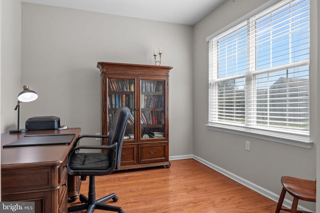 22 Goldfields Ave, Langhorne, PA 19047 - home office with healthy amount of natural light, light wood finished floors, and baseboards
