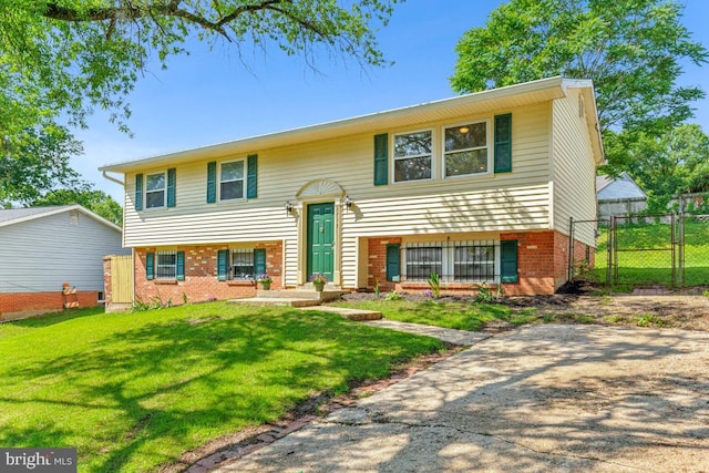 3713 Deming Dr, Suitland, MD 20746 - raised ranch with brick siding and a gate