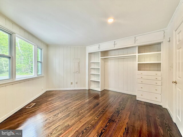 1511 N Ave, Port Norris, NJ 08349 - unfurnished bedroom featuring dark wood finished floors, baseboards, and ornamental molding