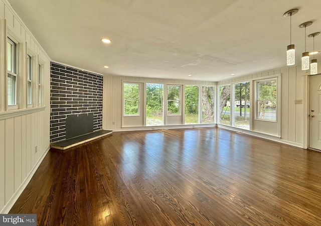 1511 N Ave, Port Norris, NJ 08349 - unfurnished living room with wood finished floors and recessed lighting