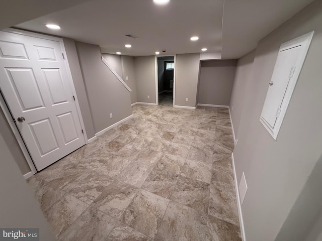 2127 Melvin St, Philadelphia, PA 19131 - finished below grade area featuring baseboards and recessed lighting