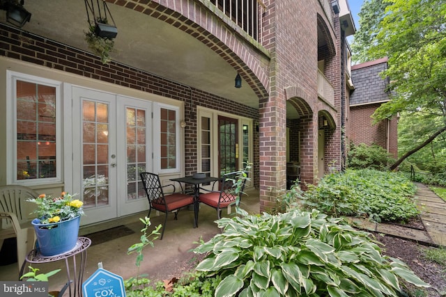 5907L Noblestown Rd Unit 72, Springfield, VA 22152 - view of patio / terrace with french doors