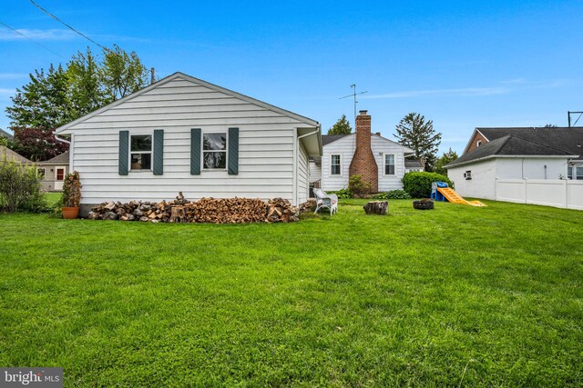 451 C St, Carlisle, PA 17013 - back of house with a chimney