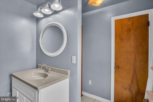451 C St, Carlisle, PA 17013 - bathroom with vanity and tile patterned floors