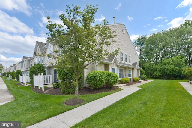 2404 Stokes Rd, Mount Laurel, NJ 08054 - view of side of property with a lawn and a residential view