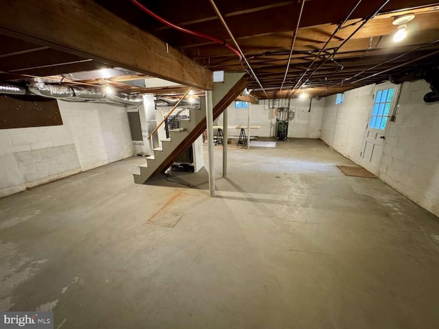 127 Homestead Dr, Doylestown, PA 18901 - below grade area with stairs