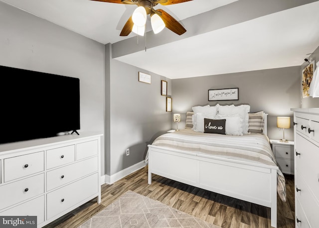 1200 Hessian Ave, National Park, NJ 08063 - bedroom featuring wood finished floors, baseboards, and ceiling fan