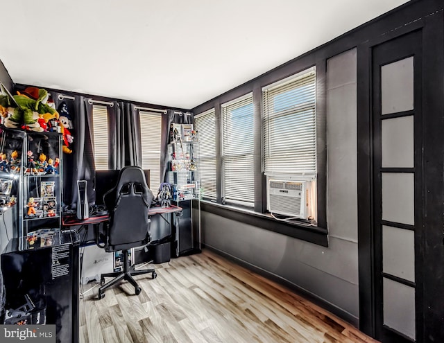 1200 Hessian Ave, National Park, NJ 08063 - home office with wood finished floors and cooling unit
