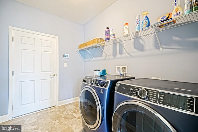 33557 Downing Cir, Lewes, DE 19958 - washroom with separate washer and dryer and baseboards