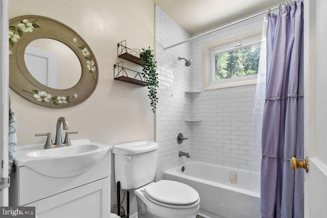 1326 Pine Grove Ave, Baltimore, MD 21237 - bathroom with shower / tub combo with curtain, toilet, and vanity
