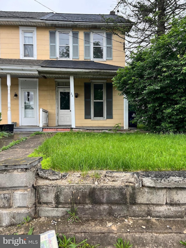 221 S State St, Talmage, PA 17580 - view of front of home with covered porch and a shingled roof